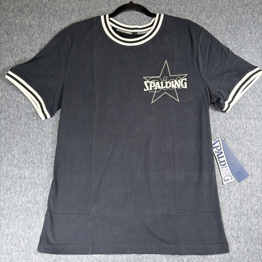 Vintage Spalding Nos Diet Starts Monday Shirt Mens M Short Sleeve Graphic